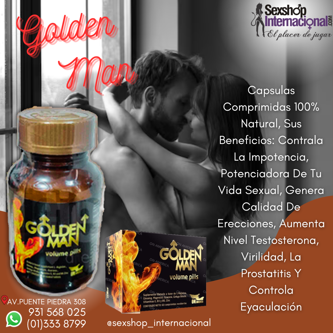 GOLDEN MAN CAPSULA POTENCIA MAS VIRILIDAD ERECCION DURA 931568025